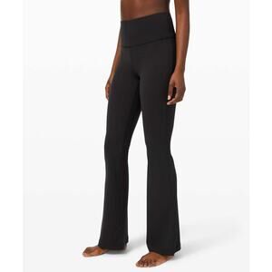 Lululemon Super High Rise Flare Groove Pant Black Size 4 Yoga Lounge Athleisure
